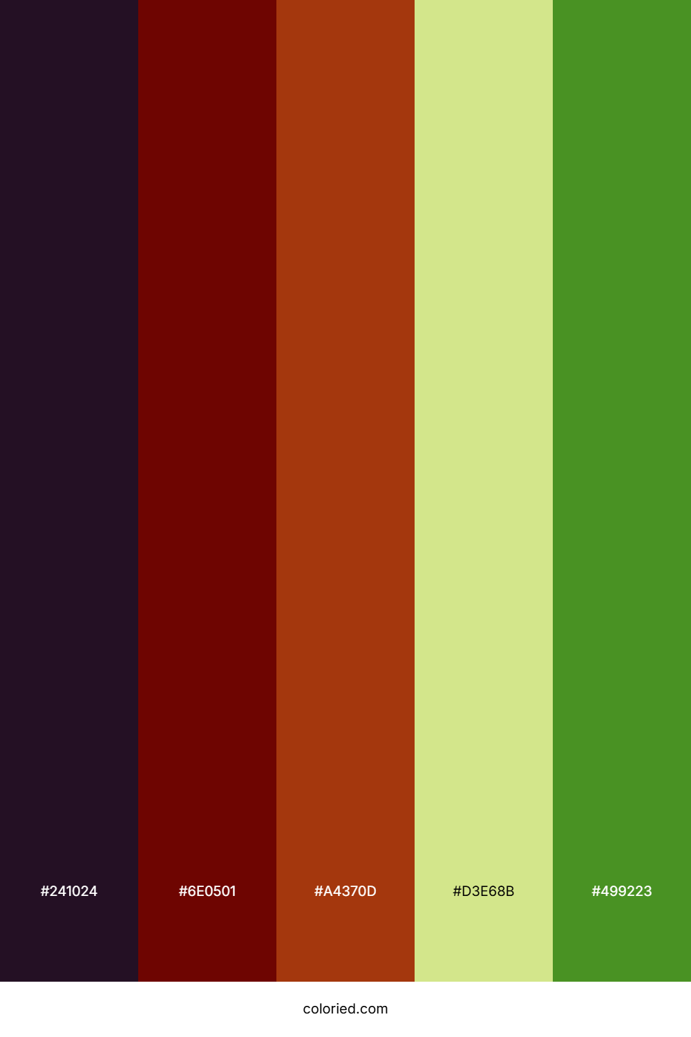 Autumn Maroon Sunset Color Palette