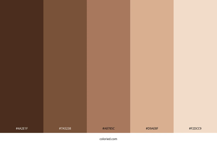 Autumn Nude Color Palette