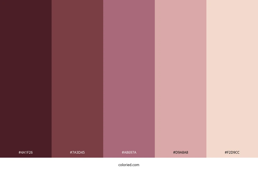 Autumn Pink Color Palette