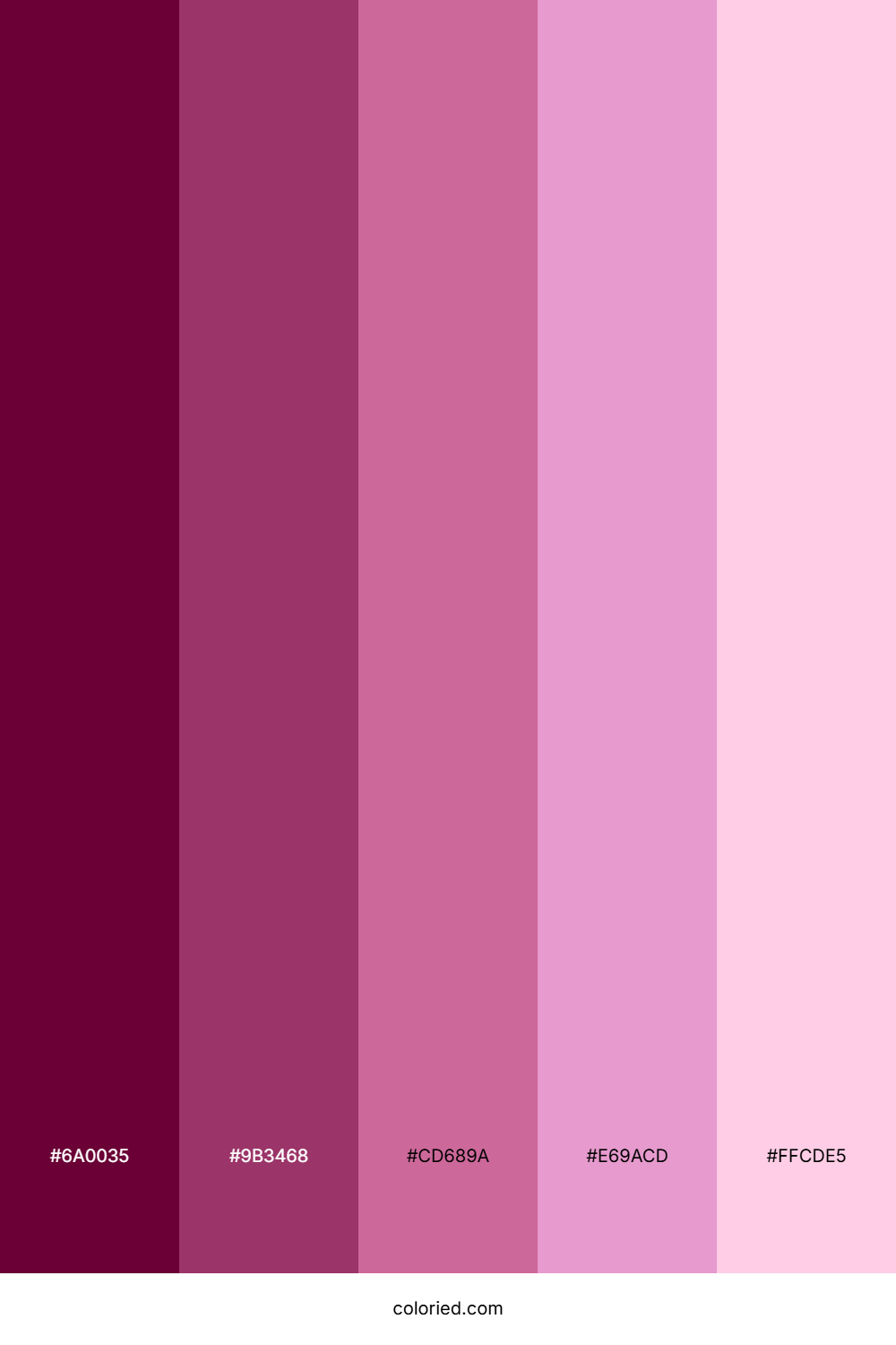 Autumn Pink Shades Color Palette
