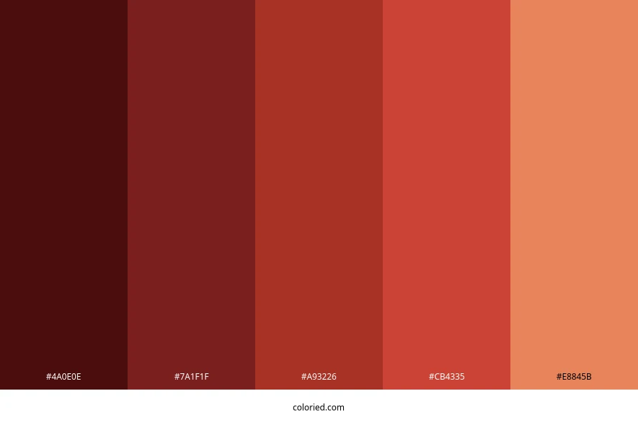 Autumn Red Color Palette