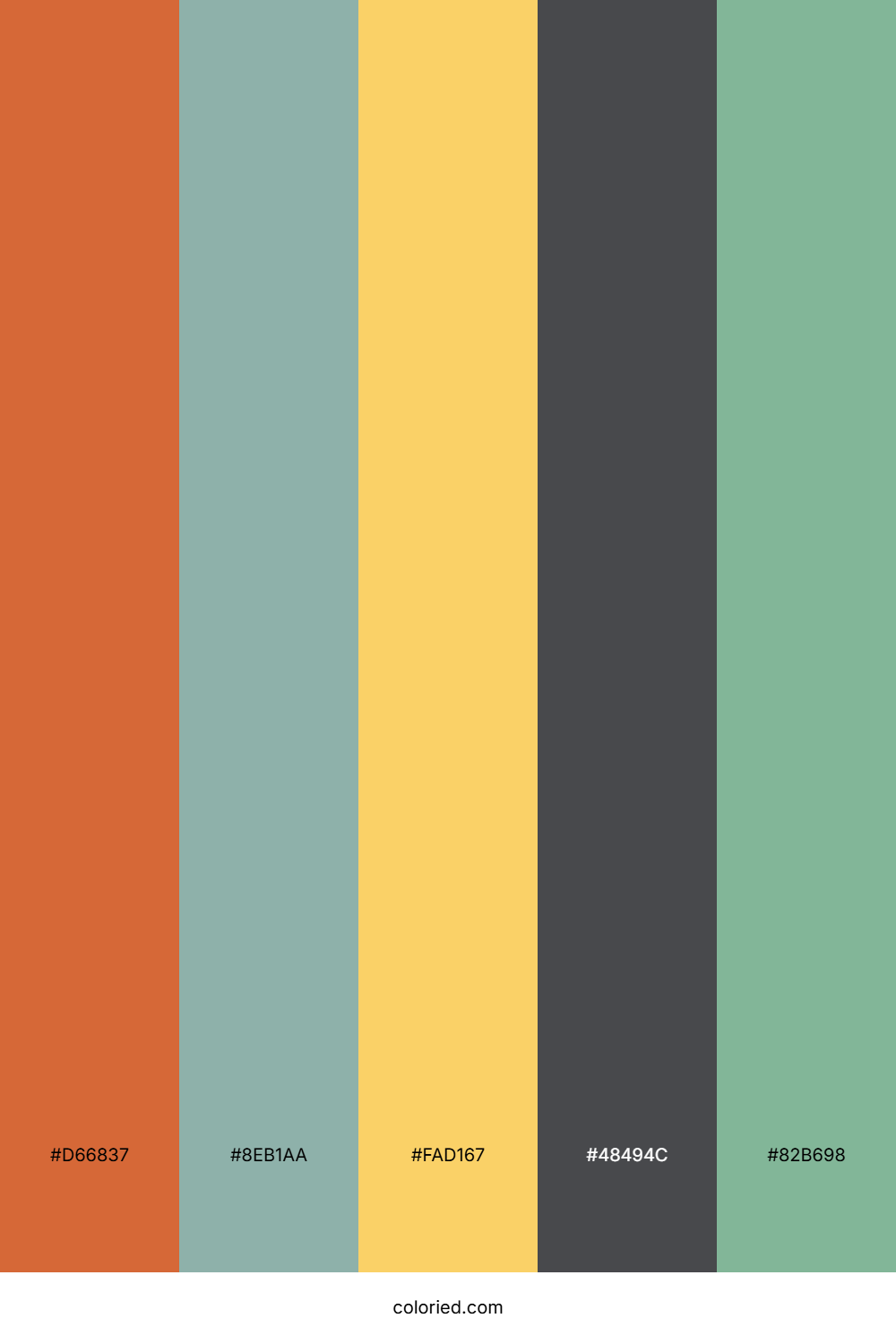 Autumn Spice Teal Color Palette