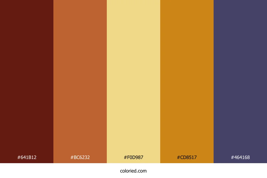 Autumn Spice Twilight Color Palette