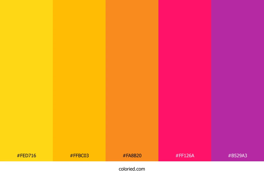 Autumn Sunset Drift Color Palette