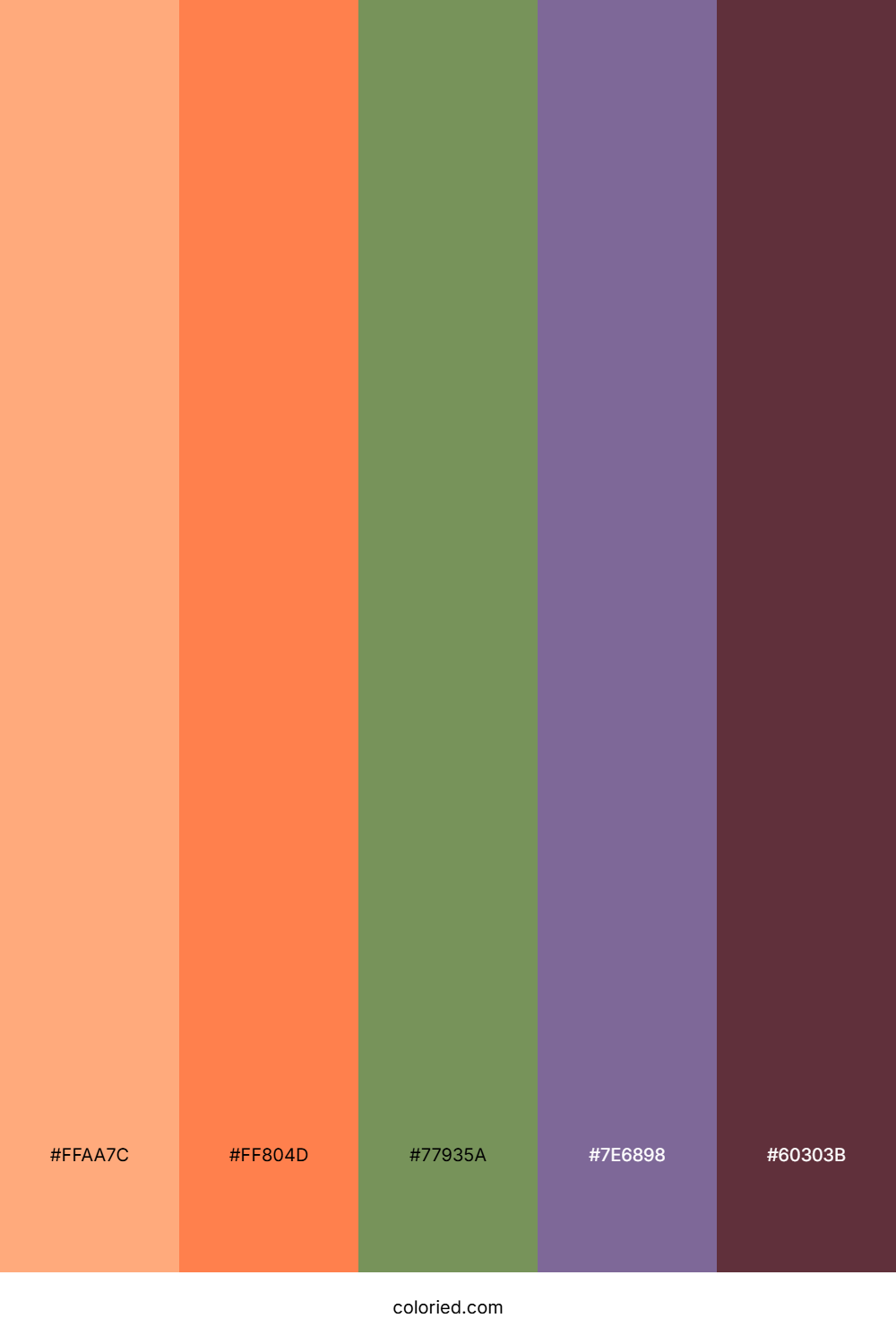 Autumn Sunset Spell Color Palette