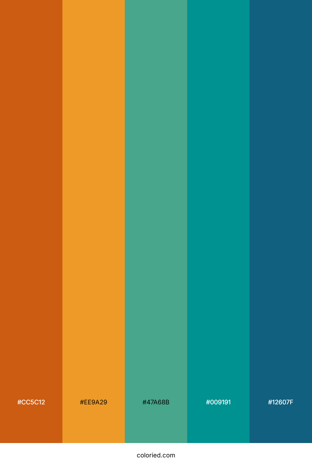 Autumn Tropical Blend Color Palette