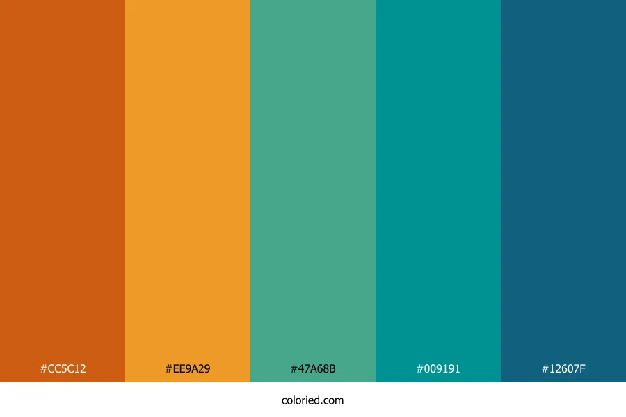 Autumn Tropical Blend Color Palette
