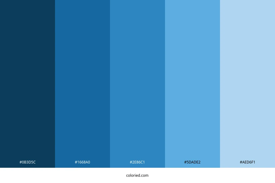 Azul Celeste Color Palette