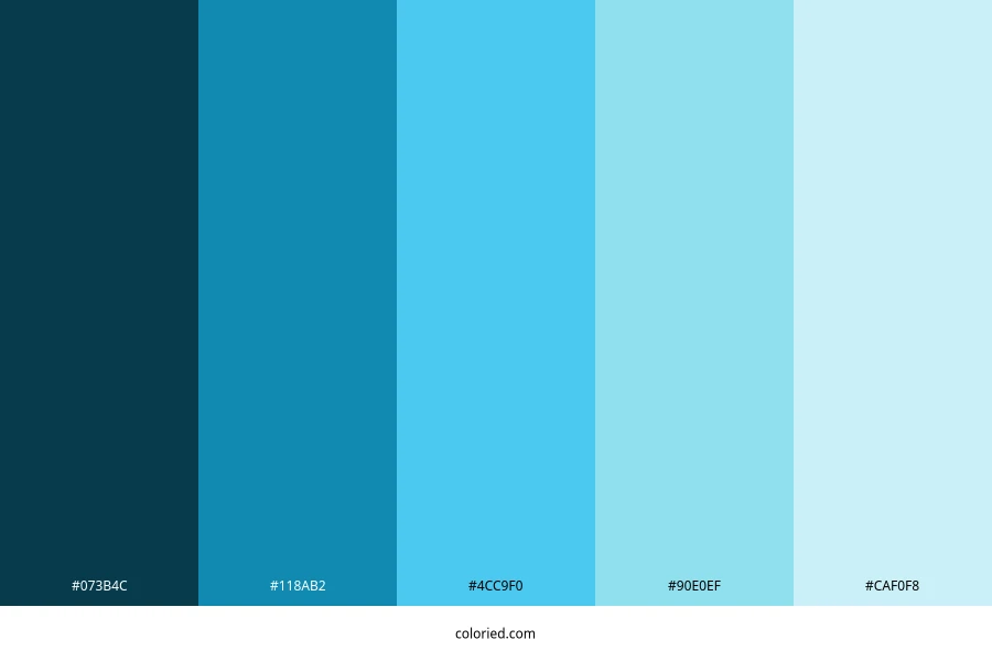 Azul Cielo Color Palette