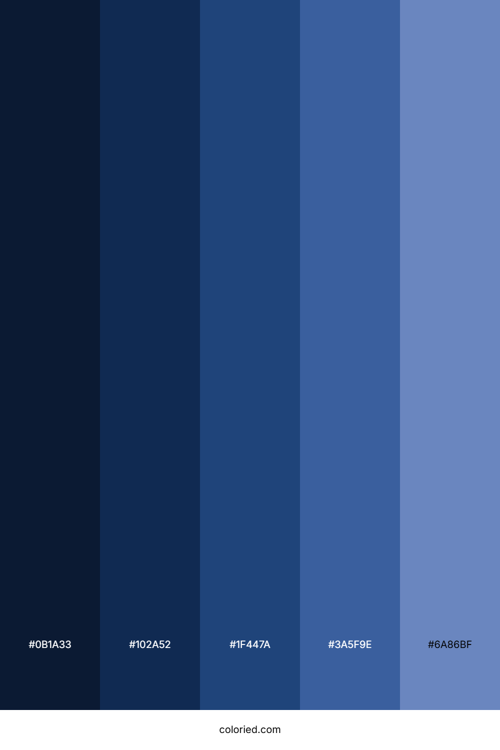 Azul Marino Color Palette
