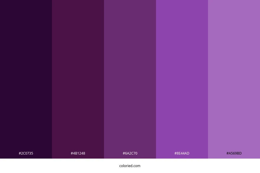 Azul Morada Color Palette