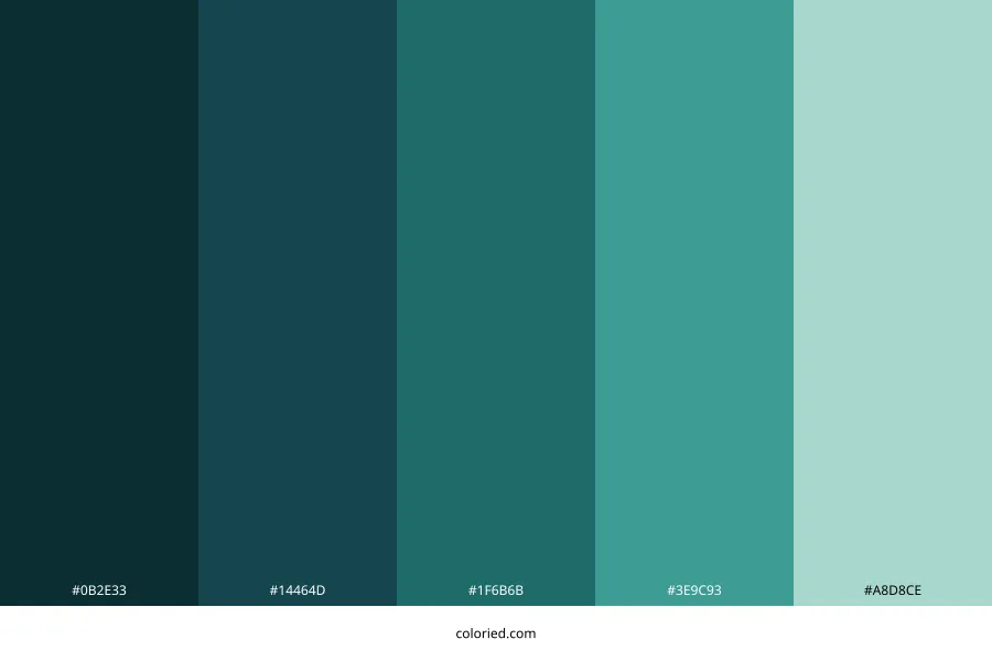 Azul Petroleo Color Palette