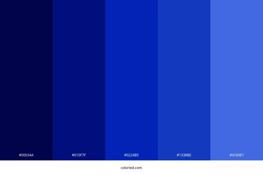 Azul Royal Color Palette