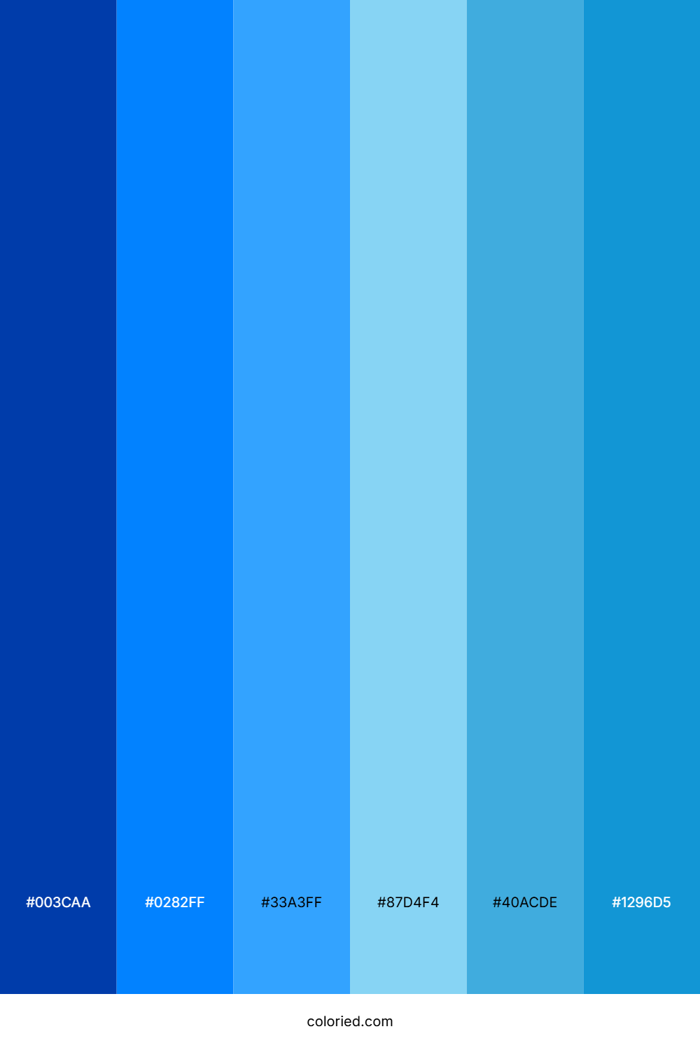 Azure Blue and Sky Color Palette