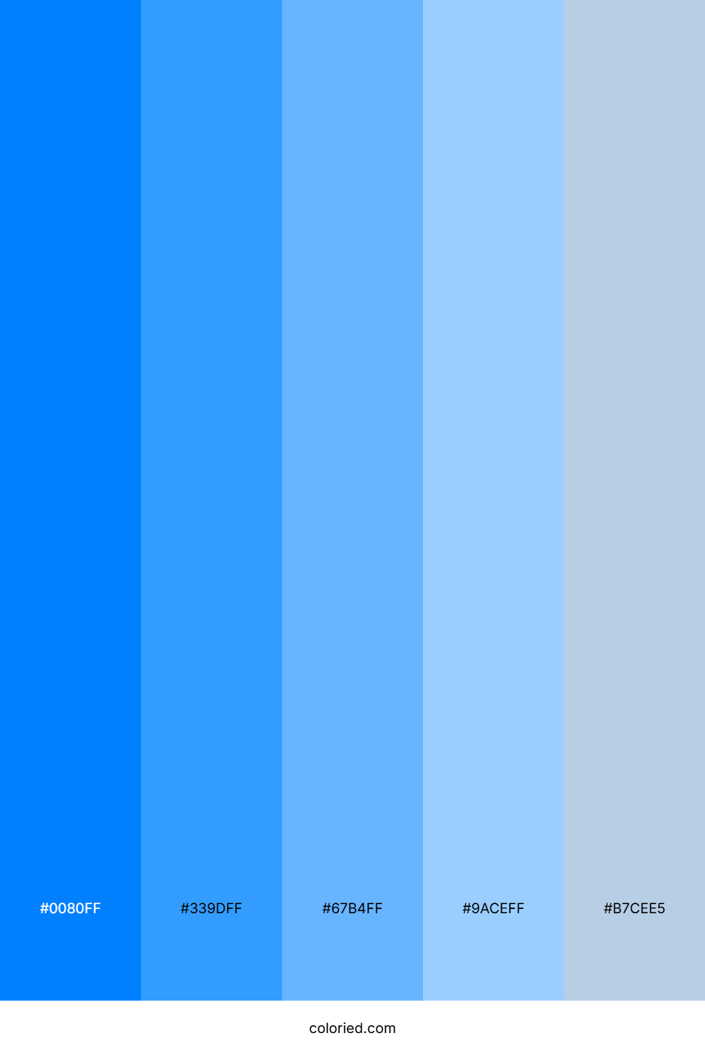Azure Blue Color Palette