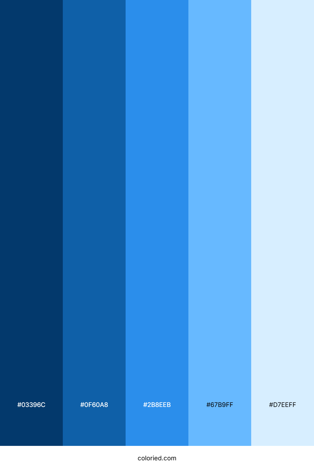 Azure Gradient Color Palette