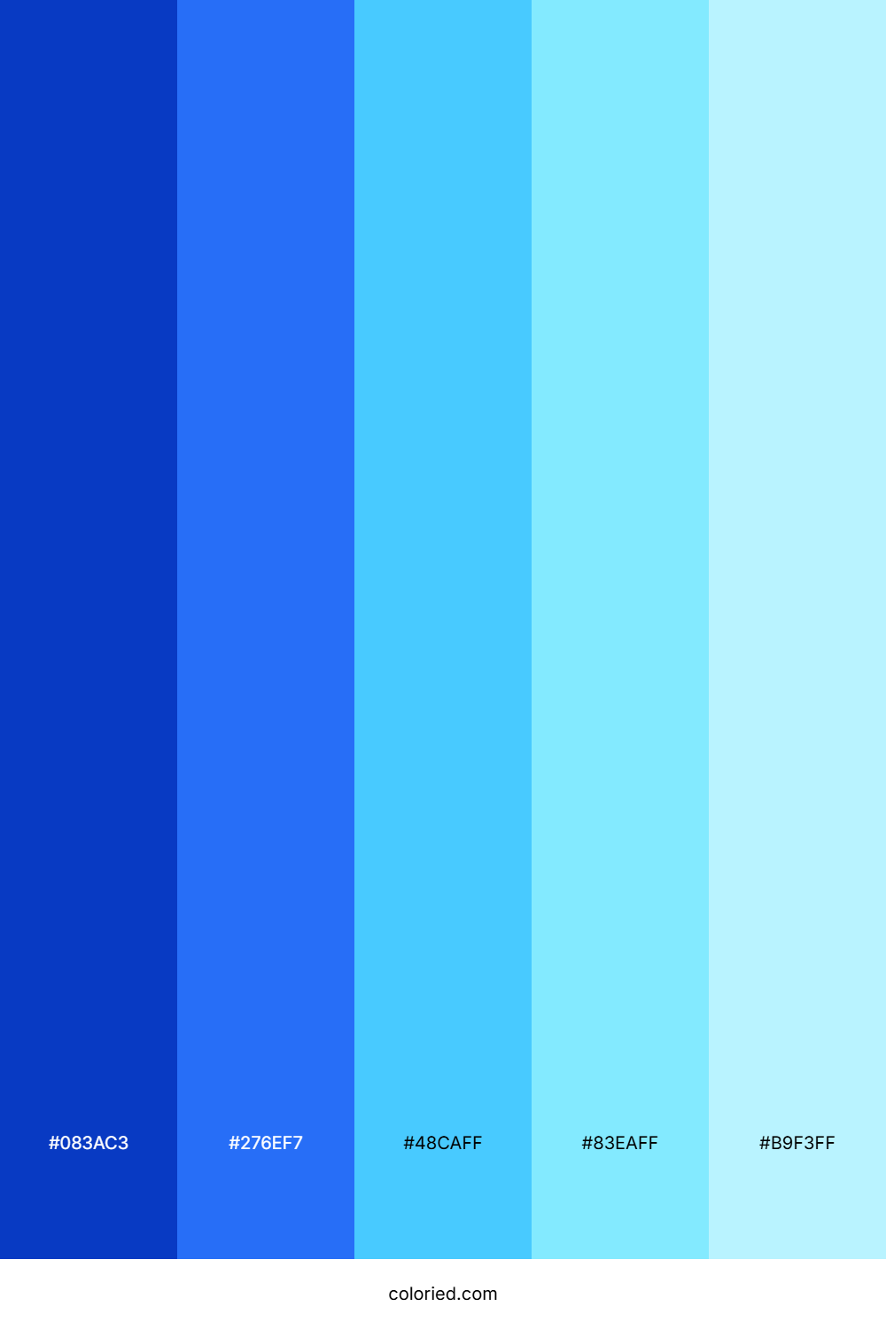 Azure Meteor Shower Color Palette