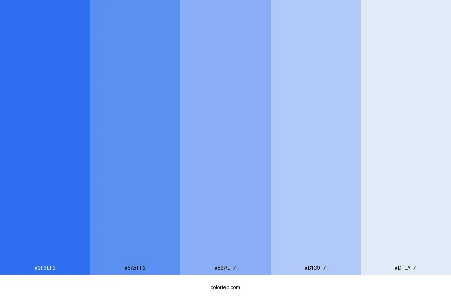 B5 Blue Color Palette