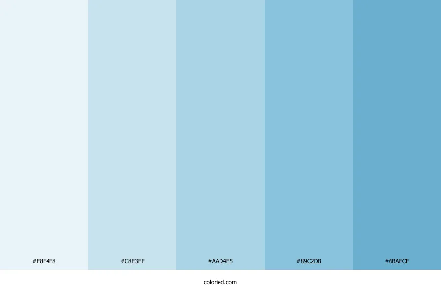 Baby Blue Color Palette