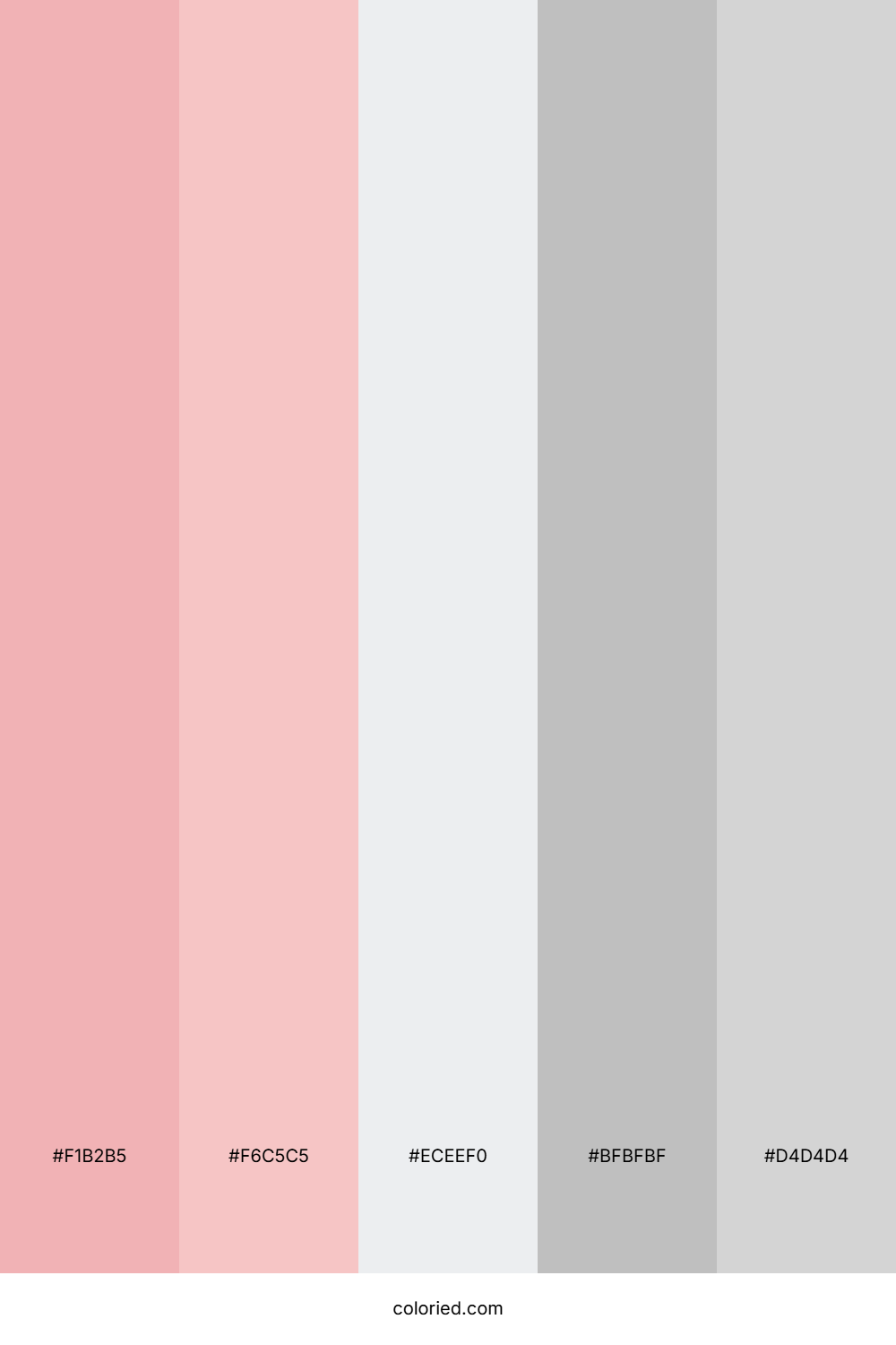 Baby Pink and Light Gray Color Palette