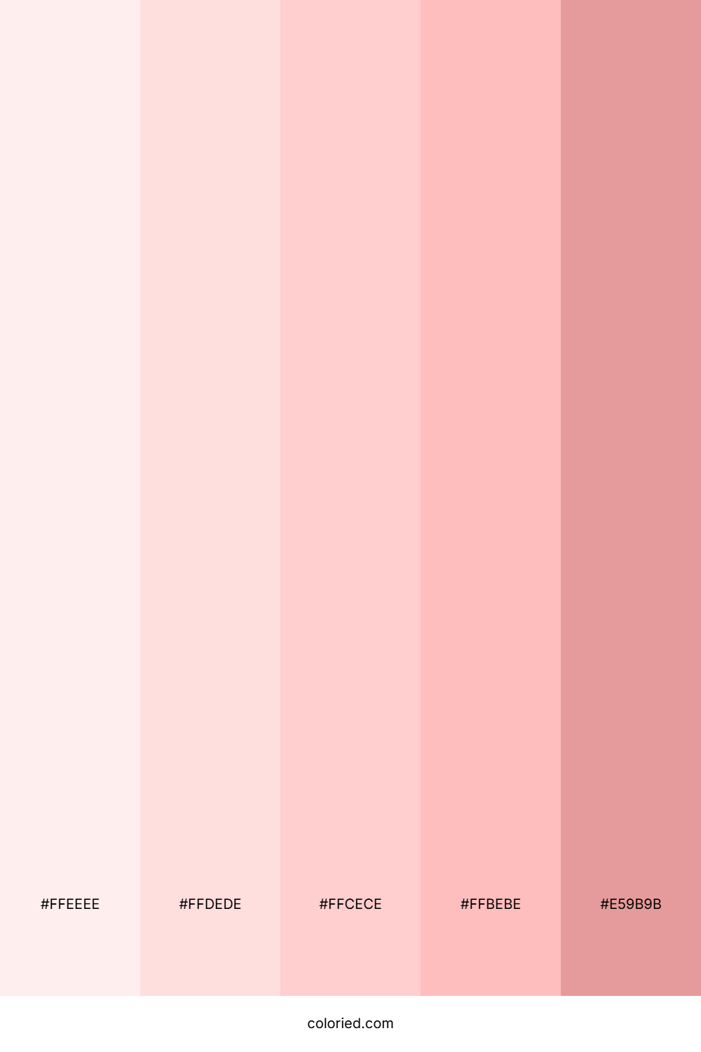 Baby Pink Tones Color Palette