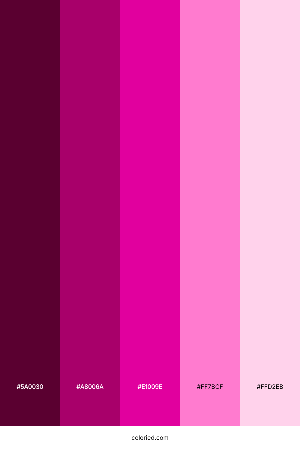 Barbie Doll Pink Color Palette