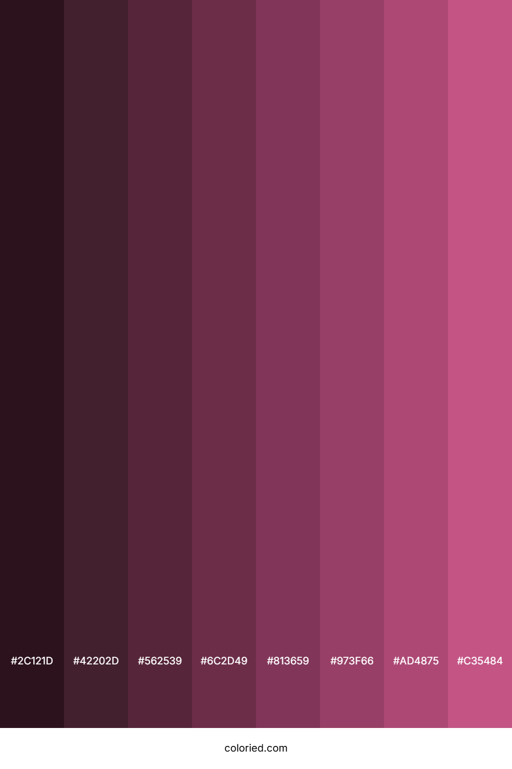 Bashful Pink Color Shades