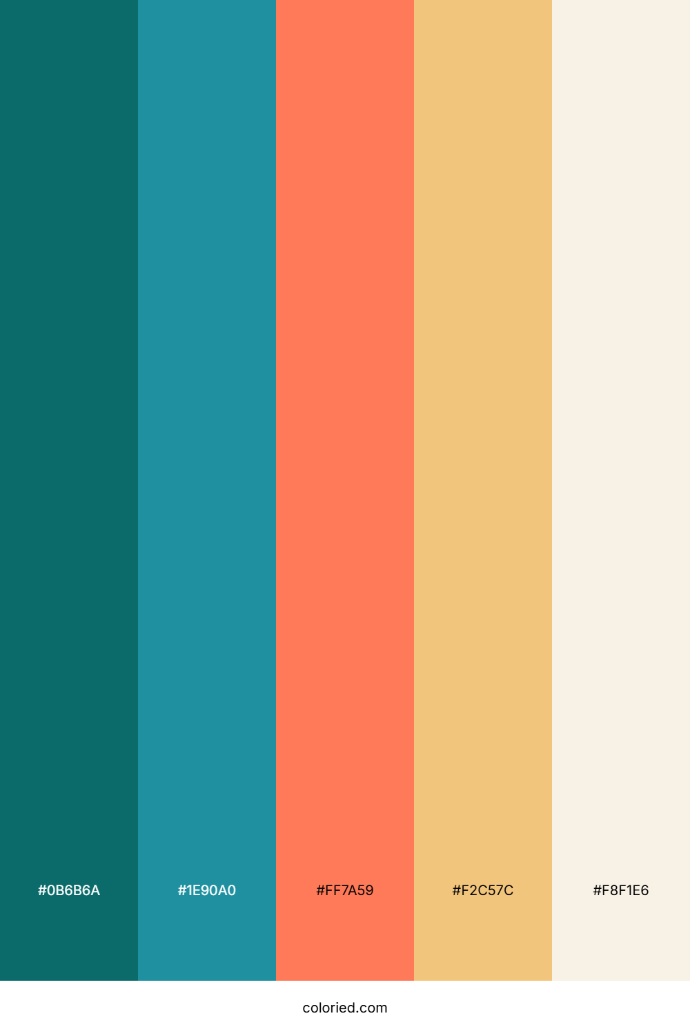 Beach Gradient Color Palette
