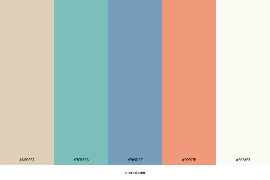 Beach Wedding Color Palette