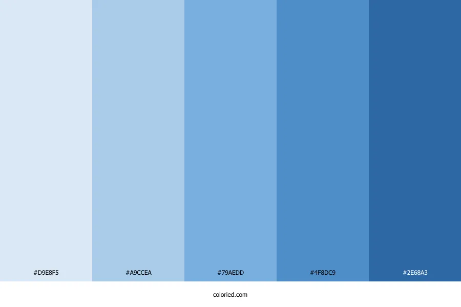 Beautiful Blue Color Palette