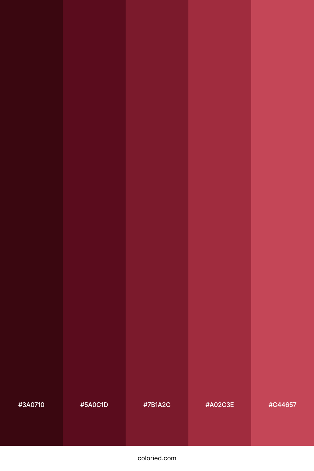 Beautiful Burgundy Color Palette