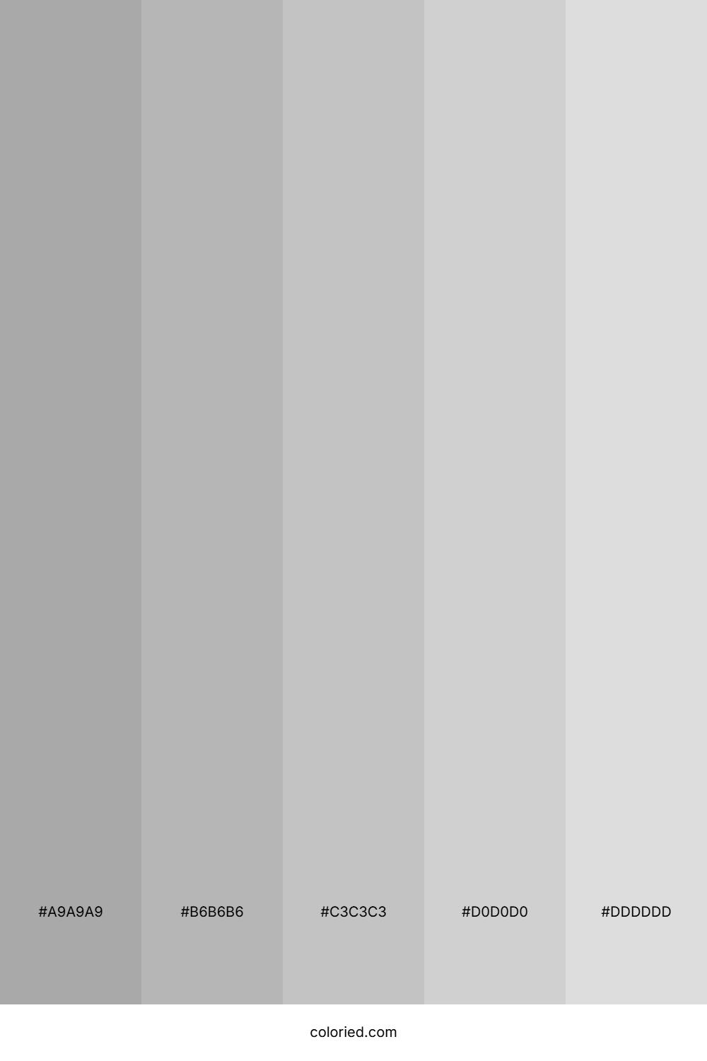 Beautiful Gray Color Palette