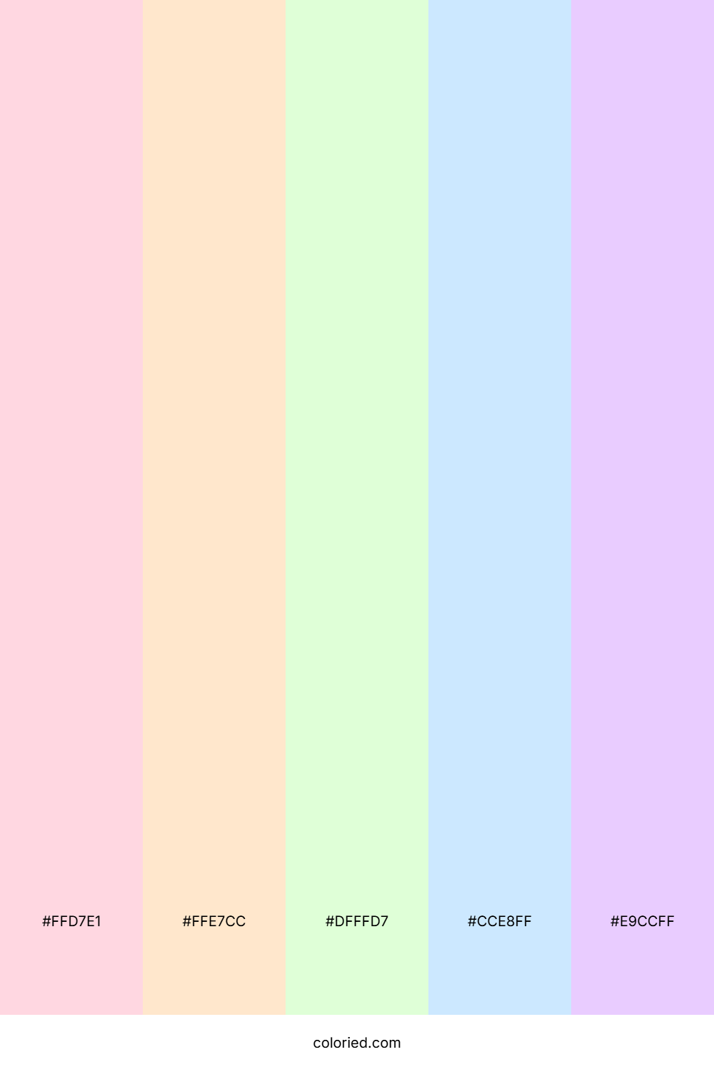 Beautiful Light Pastels Color Palette