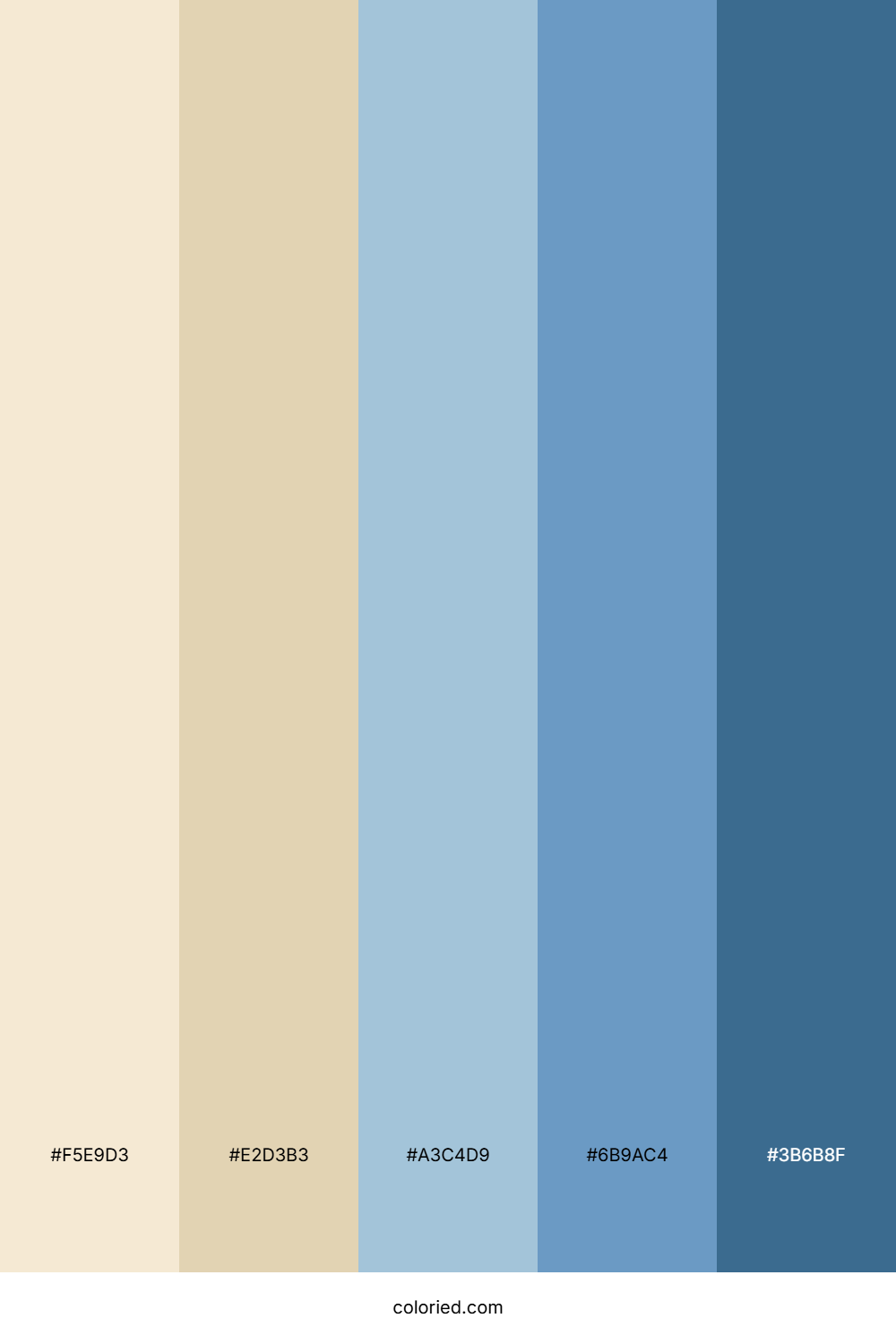Beige and Blue Color Palette
