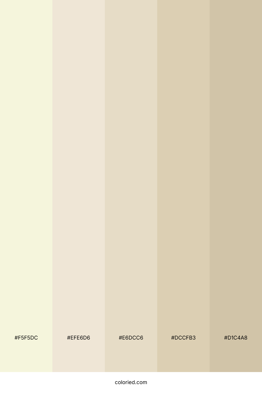 Beige Gradient Color Palette