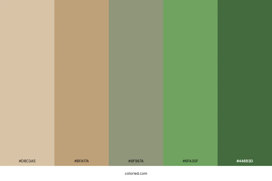 Beige Green Color Palette