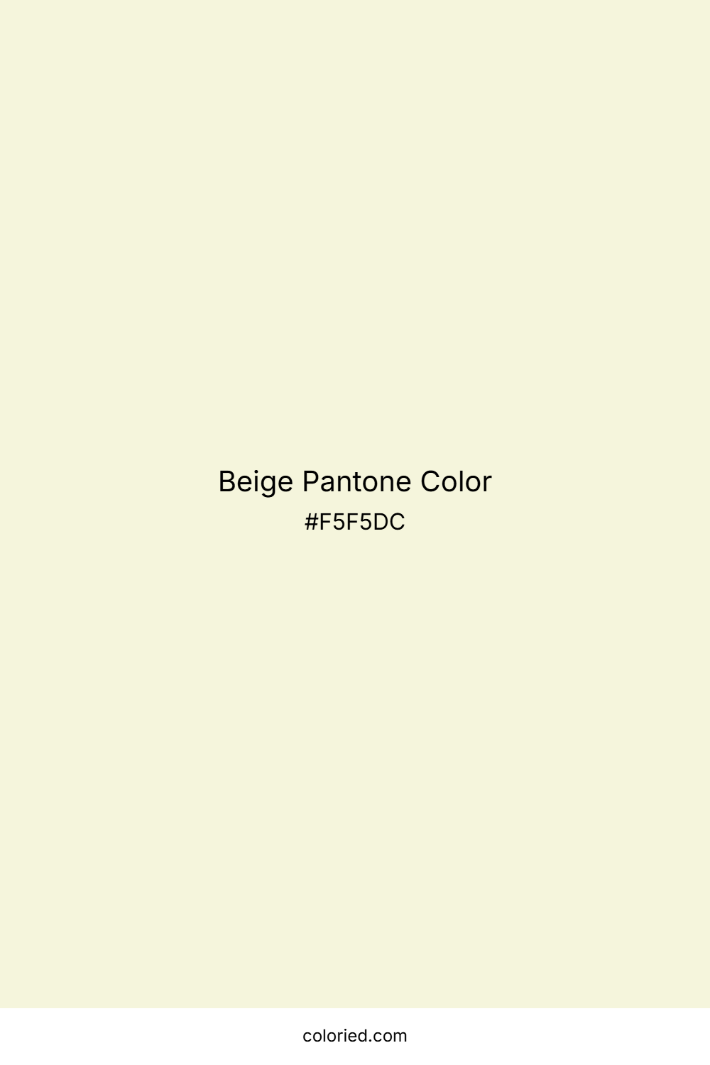 Beige Pantone Color
