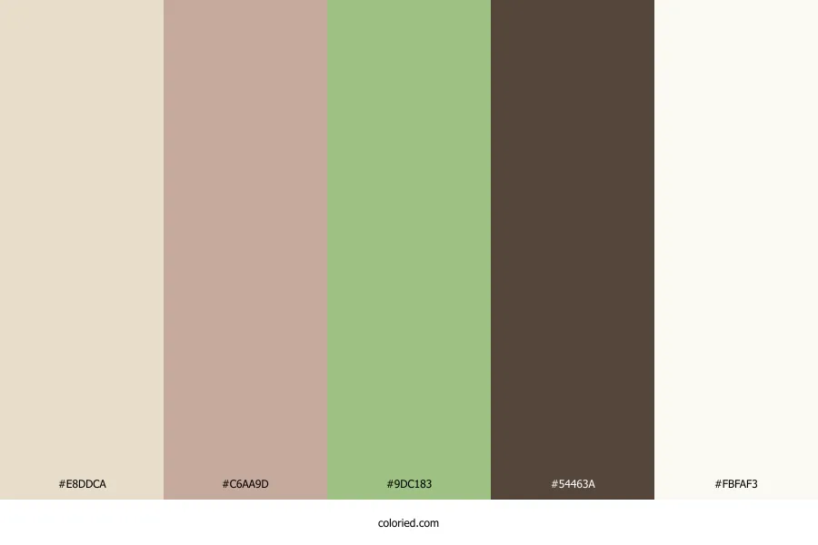 Beige Wedding Color Palette