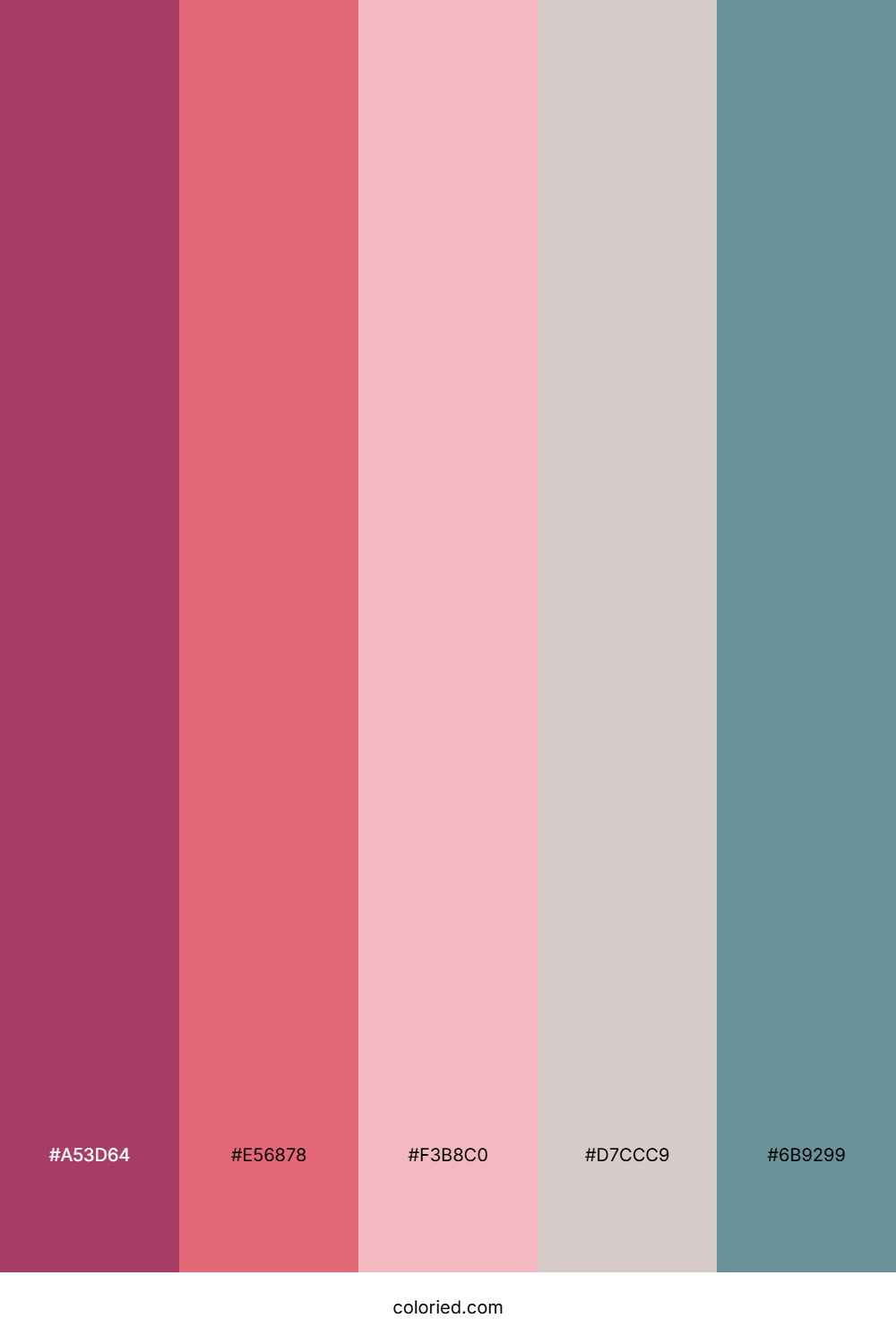 Berry Blush Teal Palette