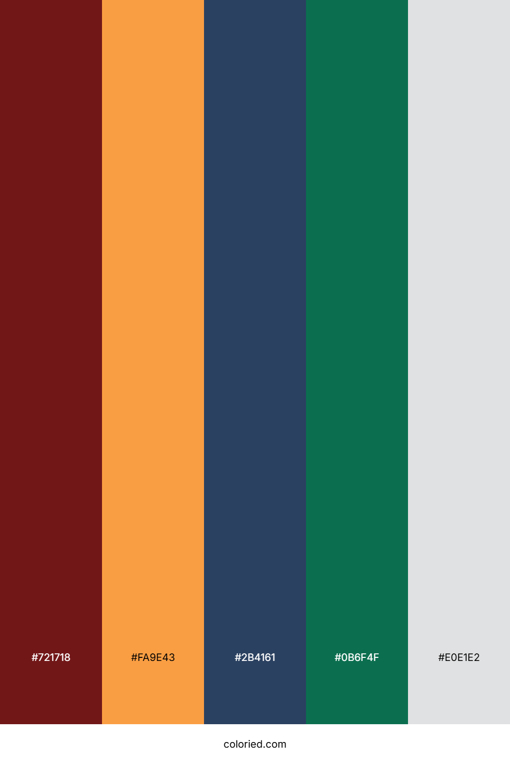 Berry Citrus Lagoon Color Palette