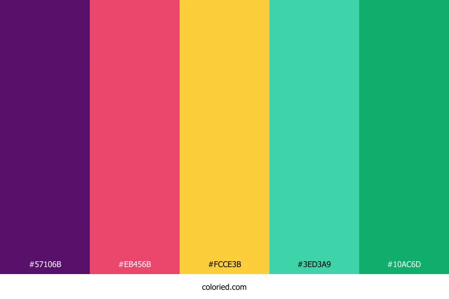 Berry Galaxy Forest Color Palette