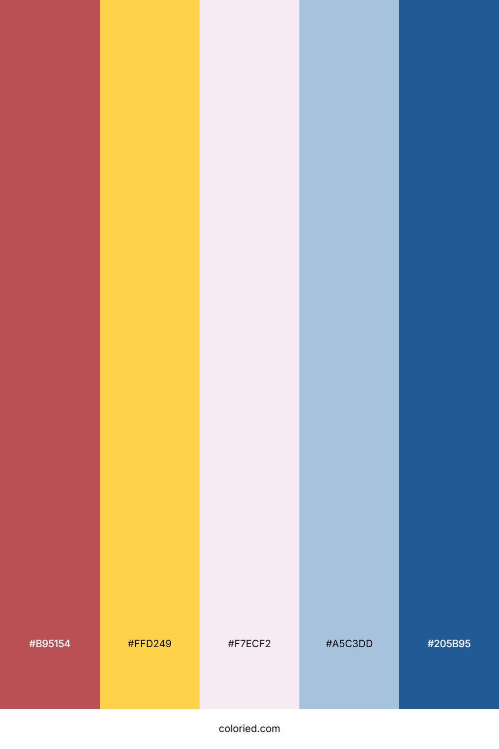 Berry Gold Sky Palette