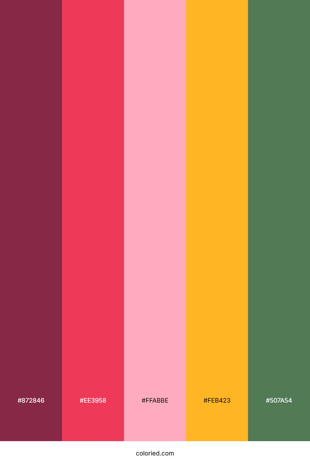 Berry Peach Sunset Color Palette
