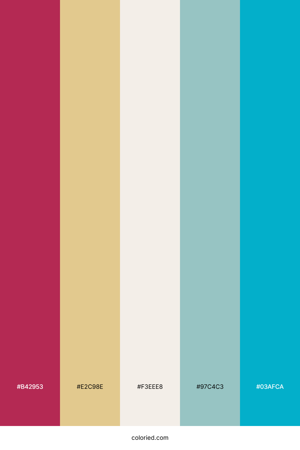 Berry Sand Teal Palette