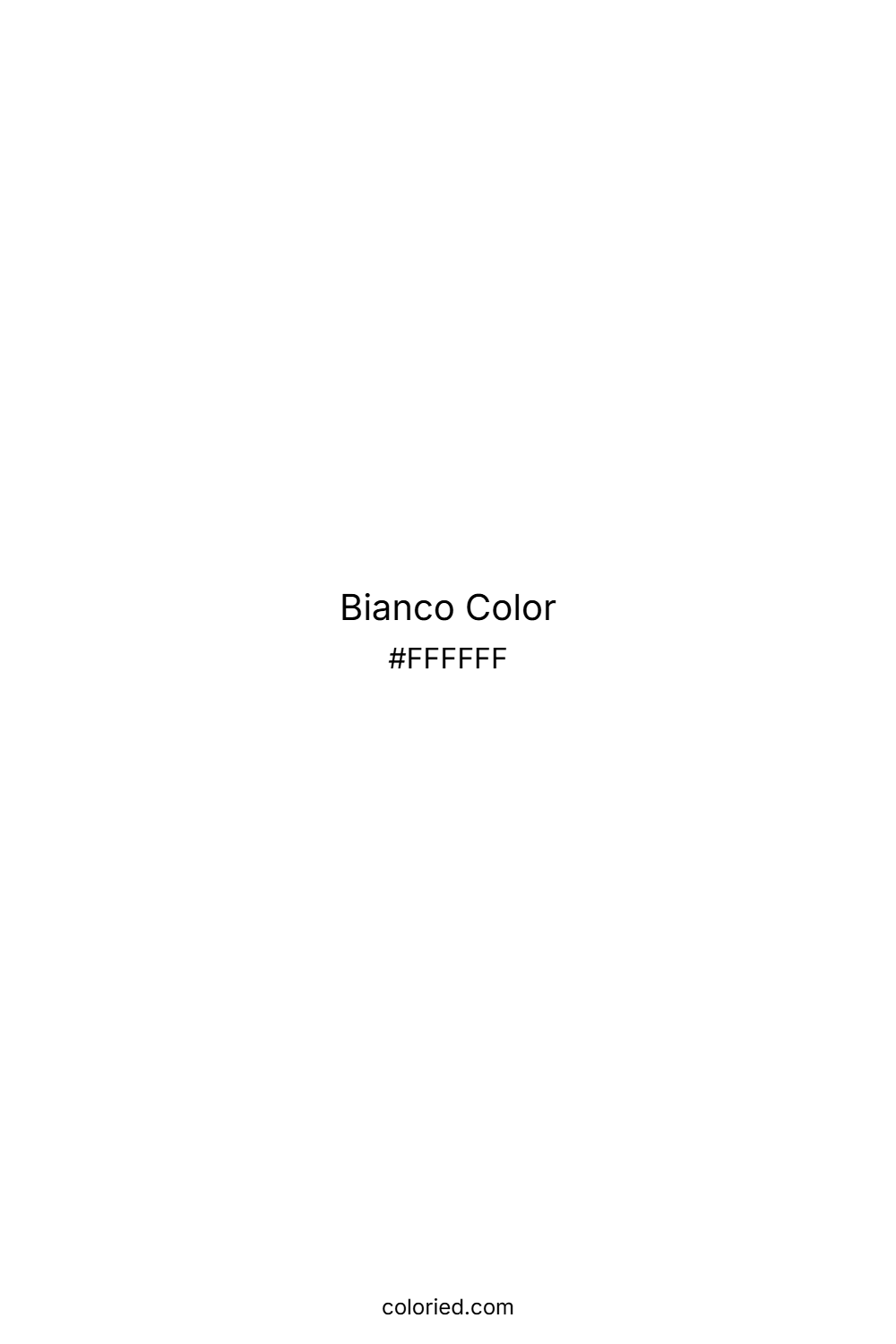 Bianco Color