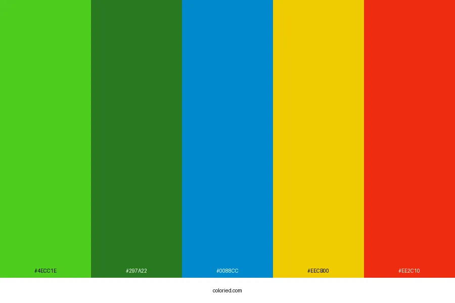 Bingo Color Palette