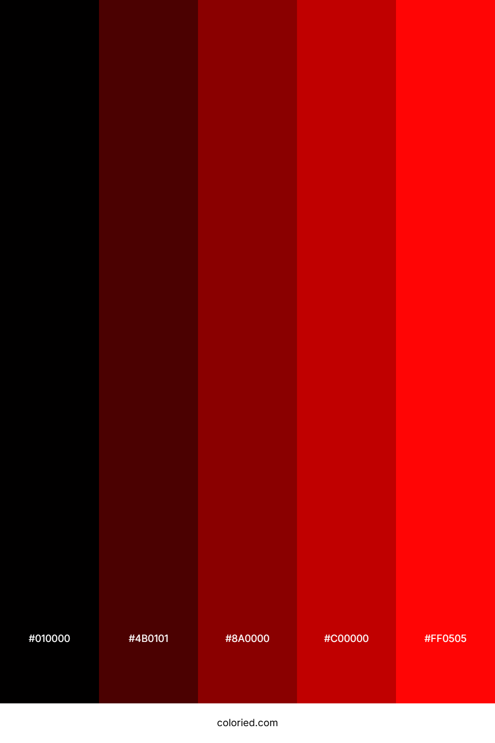 Black and Crimson Color Palette