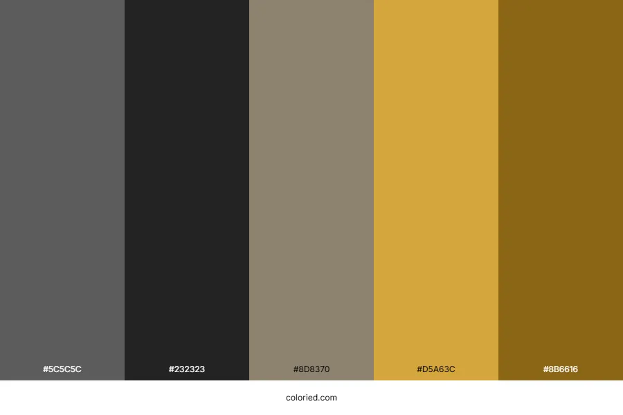 Black and Gold Palette