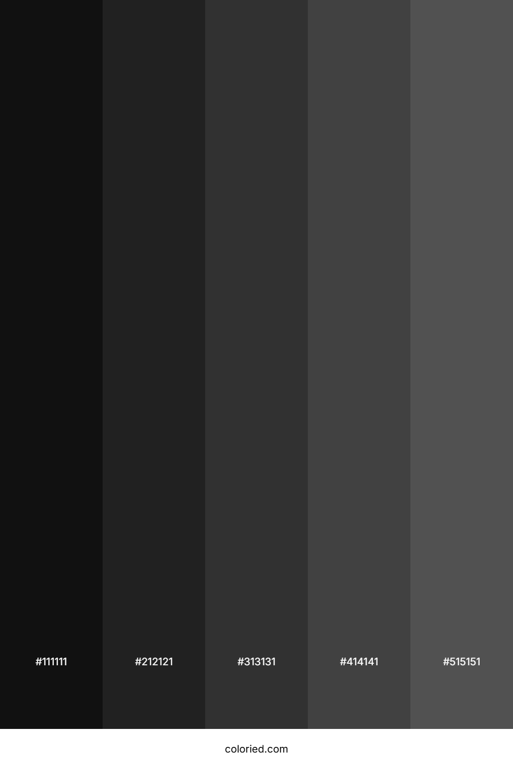 Black Color Palette Color Palette