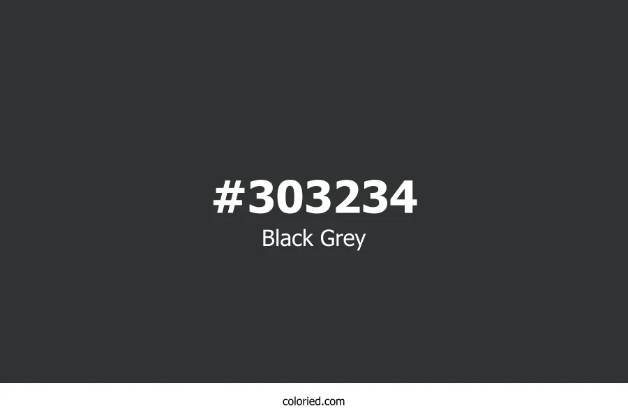 Black Grey Color